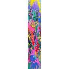 Noshi, 12 x 60 Inch, Acrylic on Canvas, Figurative Painting, AC-NOS-028